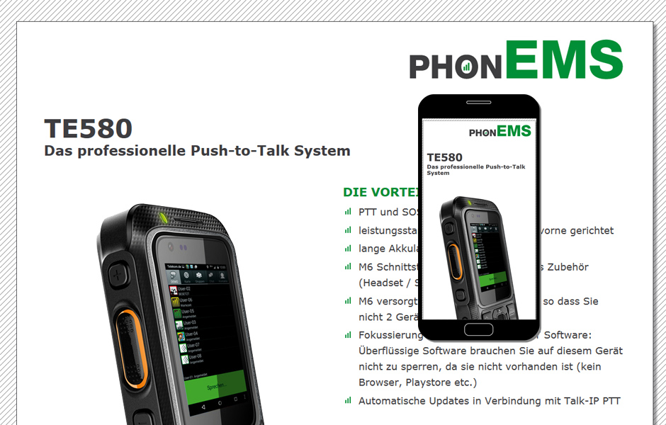 phonEMS Push-to-talk Hardware